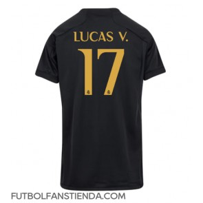 Real Madrid Lucas Vazquez #17 Tercera Equipación Mujer 2023-24 Manga Corta